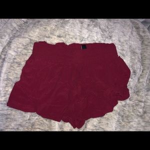 Maroon shorts